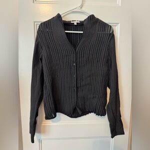 Osstinee Black Button Down Shirt Size 12